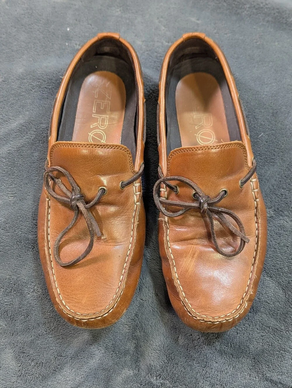 Cole Haan Grant Leather Loafers Casual Driving Shoes Chestnut Size 10 Preppy